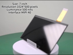 1024*600 पिक्सल के साथ 7 इंच का आईपीएस एलसीडी डिस्प्ले चमक 500निट आउटडोर उच्च चमक M के साथ डिस्प्ले